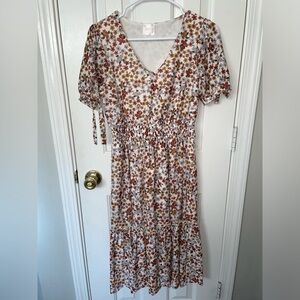 Floral midi dress
